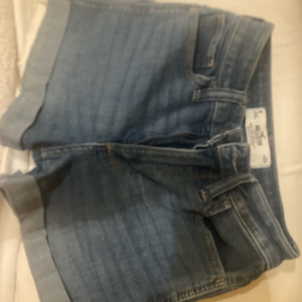 Hollister Light Blue Jean Shorts